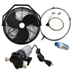 18 Inch Black Fan with 200 PSI Pump