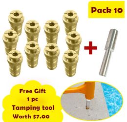 Pool Cover Anchor 10 Pack With Free Tamping Tool