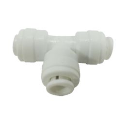 Plastic 3 Way Tee Push lock used for low pressure applications. 