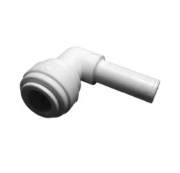 Polypropylene Stem Elbow Connector 3/8 Stem x 1/4 