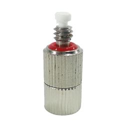 Ruby Orifice Nozzle 10/24 0.008 Nickel Plated Brass and Stainless-steel mist nozzles Full cone pattern spray 60-70 degrees.