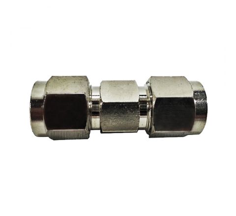 3/8 Compression Union Rated for 1500PSI Nickel Plated Brass used for our misting system to unit two mist lines into one. Can be used with Low, Mid, And High-Pressure Systems.