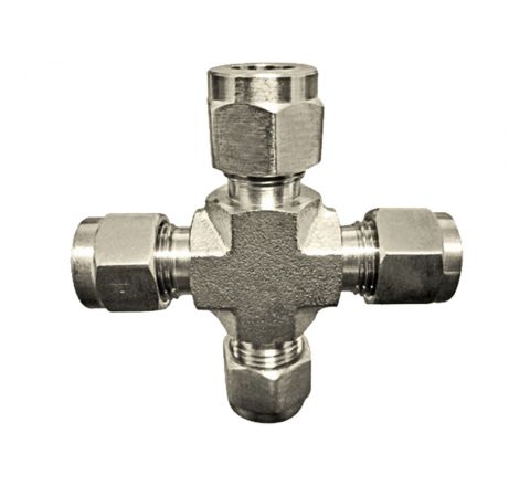 Compression Union Crossway 3/8 Inch SS can be used with our low, mid, and high pressure systems.