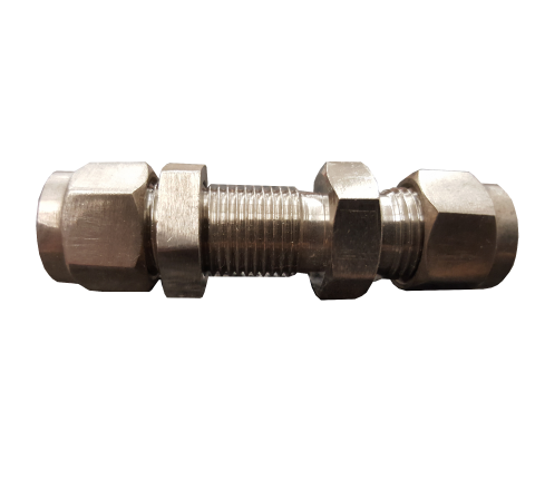  3/8 Inch x 3/8 Inch - Bulkhead - Stainless Steel Fittings