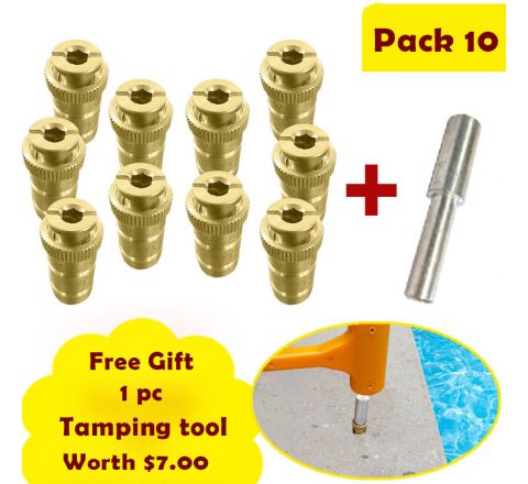 Pool Cover Anchor 10 Pack With Free Tamping Tool