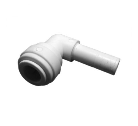 Polypropylene Stem Elbow Connector 3/8 Stem x 1/4 